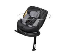 MS BabyWorld - DENVER & CAPRI - Siège-auto i-Size Groupe 0/1/2/3 | 40-150 cm | De la naissance à 12 ans (0-36 kg) | Dos à la route 18 kg | Pivotant 360º Universel (Denver Gris Negro)