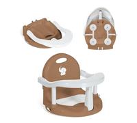 MS BabyWorld Elfi Siège de bain pliable et ergonomique antidérapant et sûr Barre de fixation facile avec ventouses de fixation