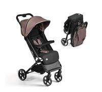 MS BabyWorld - Keo - Poussette légère jusqu'à 22 kg | Capote extensible | Pliage type livre | Ultralégère et compacte | Grandes roues (Marron)