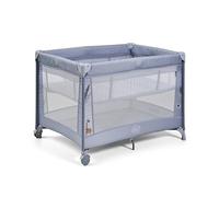 ms BabyWorld Kunni - Lit Parapluie pour Enfant avec 2 Hauteurs | 100x70 | De la Naissance à 15 kg | Matelas et Sac de Transport | Pliage et Montage Facile (Bleu)