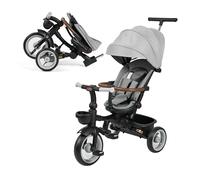 MS BabyWorld PEDALIN Tricycle évolutif pour bébé pliable 1 à 5 ans avec siège inclinable et réversible - Accompagne la croissance du bébé, frein et ceinture sécurisés à 5 points et barre de protection