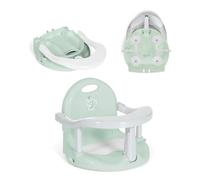 MS BabyWorld - Siège de Bain Elfi - Pliable, Ergonomique, Antidérapant et Sécurisé | Avec Barre pour une Mise en Place Facile du Bébé | Avec Ventouses pour une Fixation Sécurisée