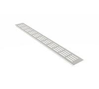 MS Beschläge ® Grille d'aération en aluminium 60 mm x 200 mm Différentes couleurs (argent anodisé - F1)