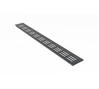 MS Beschläge Grille d'aération en aluminium anthracite RAL7016 Tôle d'âme 60 mm de large, différentes longueurs Grille de ventilation Grille de porte Grille d'aération Couverture de radiateur (600 mm)