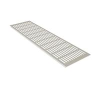 MS Beschläge ® Grille d'aération en aluminium - Couvercle de chauffage - 150 mm x 200 mm - Blanc - RAL 9010 - Revêtement par pulvérisation