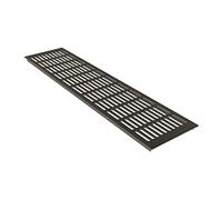 MS Beschläge Grille d'aération en aluminium Marron anodisé Hauteur 130 x 500 mm