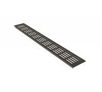 MS Beschläge ® Grille d'aération en aluminium pour radiateur 80 mm x 200 mm Différentes couleurs (marron anodisé - C4)