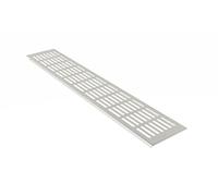 MS Beschläge ® Grille de ventilation en aluminium - 100 mm x 200 mm - Argent anodisé - F1
