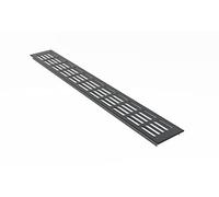 MS Beschläge Grille de ventilation en aluminium - 80 mm de large - Anthracite - RAL7016 - Grille de ventilation pour salle de bain - Revêtement par poudre - 1000 mm