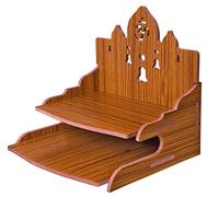 MS Enterprise BTS003 Mandir Pooja en Bois contreplaqué pour décoration de Maison, Bureau ou Maison Temple Produit à Suspendre (Rouge A), XL, BTS003