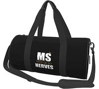 Ms Gets on My Nerves Sclérose en Plaques Voyage Bagage Duffel Bag Sports Rolling Pliable Duffel Bag, Noir