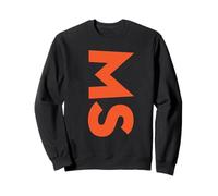 MS, Mois de Sensibilisation à la sclérose en plaques Grand Texte Sweatshirt