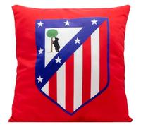 ms móvil shop Coussin carré Atlético de Madrid avec écusson pour canapé, lit, chaise, 40 x 40 cm | Produit officiel