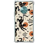 ms móvil shop Movilshop Coque Anti Choc pour Honor Magic 6 Lite 5G Esthétique [Motif Léopard Bohème] Coins Renforcés Silicone Épaisseur 1,5 mm Flexible Transparent Bumper Gel TPU