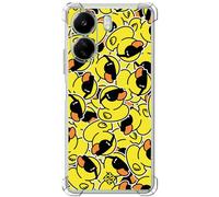 ms móvil shop Movilshop Coque Anti Choc pour Xiaomi Redmi 13C avec Motif Animaux [Autocollants Canard Cool] Coins Renforcés Silicone Épaisseur 1,5 mm Flexible Transparent Bumper TPU Gel