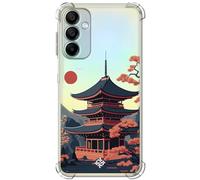 ms móvil shop Movilshop Coque Antichoc pour Samsung Galaxy A15 5G / 4G I Love Japan [Pagode Japonaise] Coins renforcés Silicone Épaisseur 1,5 mm Flexible