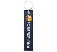 ms móvil shop Porte-clés FC FC officiel - Blason brodé avec phrase « Més que un club » - Accessoire sportif pour fans du Barça - Cadeau original pour fans - Anneau métallique résistant, bleu, S