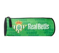 ms móvil shop Trousse scolaire cylindrique Real Betis Balompié 22 x 10 x 8 cm, couleur verte. Produit officiel., vert, trousse