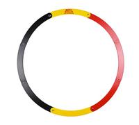 MS PETANQUE Cercle de pétanque Pliant Noir, Jaune, Rouge