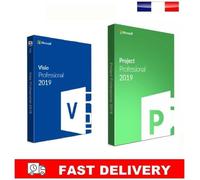 MS Project Pro 2019 et MS Visio 2019 Pro LIVRAISON EXPRESS