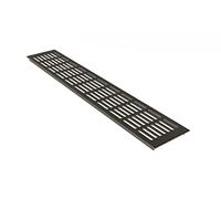 MS Raccords Grilles de Ventilation Tôle d'âme ventilation en Aluminium 100mm x 400mm En différentes Couleurs - Brun anodisé - C4