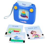 Ms. Rachel Cartes flash parlantes officielles First Words avec lecteur électronique, 100 mots, jouets éducatifs et jouets pour tout-petits pour filles et garçons âgés de 1 à 2 ans et plus