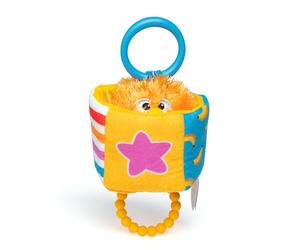 Ms. Rachel Jouet sensoriel officiel Herbie à emporter, balançoire et poussette pour bébé avec hochet et clip, jouets pour tout-petits filles et garçons âgés de 3 mois à 1 +