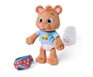 Ms. Rachel Ours en peluche officiel avec haricot, 27,9 cm avec toilettes et accessoires, jouets pour tout-petits filles et garçons pour enfants de 18 mois à 3 ans et plus