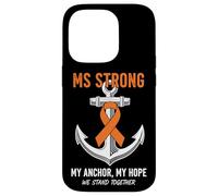 MS Strong Anchor Hope Guerrier de la sclérose en plaques Coque pour iPhone 14 Pro