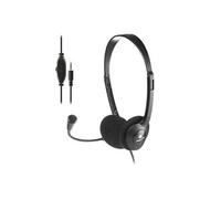 NGS MS103 Max - Casque Filaire, Casque d’Ordinateur Filaire, Casque avec Microphone, Casque et Micro Réglables, Léger, Contrôle du Volume, Connexion Jack 3.5 mm, Longueur du Câble 1.5 m