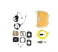 MS171 MS181 MS211 Kit de filtre à carburant avec joint de carburateur, diaphragme, tuyau de carburant et couvercle de réservoir de carburant