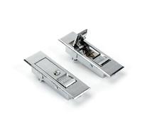 MS603 avion LoPush bouton poignée panneau serrures de porte armoire électrique boîte serrure 1 pièces(Silver,With key)