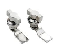 MS714 Boîte de distribution Serrure à languette Poignée en forme d'aile Porte d'instrument 1 pièce(Aluminium alloy)