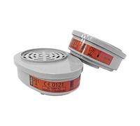 MSA Advantage Protection respiratoire | Filtres à gaz chimiques A2| Réutilisables | Fixation à baïonnette | Paire | EN 14387