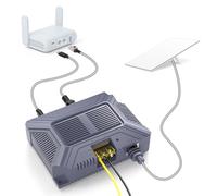 MSAFF Injecteur PoE Starlink avec sortie USB et Type-C - Injecteur PoE Gigabit 200 W compatible avec Starlink Gen 3 Dish Kit de conversion 5 en 1 avec adaptateur de câble SPX et convertisseur d'entrée