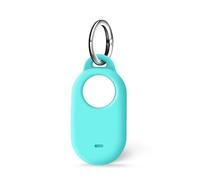 Msagkah Étui en Silicone pour SmartTag2, Coque Compatible avec Le Samsung Galaxy SmartTag2, Housse de Suivi Anti-Perte avec Porte-Clés pour Smart Tag2 (Bleu Clair)