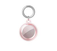 Msagkah Étui Étanche pour Apple AirTag 2021, Housse de Protection Étanche avec Porte-Clés, Etui Imperméable avec Porte-clés pour Apple AirTag GPS (Transparent Rose)