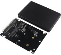 Msata Mini Pci-E Ssd To 25 Inch Converter Adapter Card 44 Pin Ide Hard Drive Enclosure For Notebook Laptop Desktop Computer Black[ZHB0131]