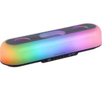 Msborb, Haut-Parleur Portable + Barre De Son 20W, Ã\U2030Clairage Orbilight Rgb 360º, Barre De Son Triple Driver, Haut-Parleurs Gaming Bluetooth 5.3 / Usb/Microsd/Aux/Fm, Noir