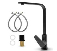 MSC BlKTap Robinet de cuisine moderne à col de cygne avec bec pivotant à 360°, Mitigeur Lavabo pour évier de cuisine avec levier unique à 1 trou, robinet de cuisine élégant et durable