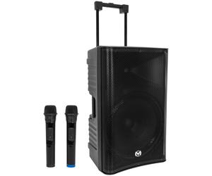 MSC DISTRIBUTION Enceinte portative autonome Mac Mah Mobile Pro 15 avec 2 micros UHF sans fil