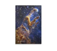 MSCFHU Poster décoratif sur toile avec piliers de création du télescope spatial James Webb - Poster décoratif moderne pour chambre à coucher (30 x 45 cm)