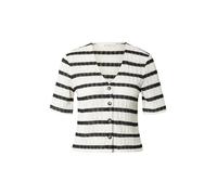 MSCH COPENHAGEN Cardigan 'Kenja' crème / noir, Taille L