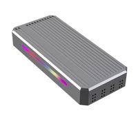 MSCHENZW Boîtier de disque dur USB 4 M2 Nvme 40G 4 disques durs mobiles avec lumière RVB , facile à installer et à utiliser