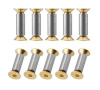 MSCHENZW Lot de 10 vis à poignée de couteau, rivets, boulons, éléments de fixation, vis pour couteau