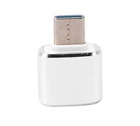 MSCHENZW USB C À USB Adaptateur Paquet de 2 Type C vers USB 3.0 Adaptateur USB Prise en Charge de L'Adaptateur OTG pour Galaxy S9 / S8 / Not 8 Type C Dispositifs (Argent)