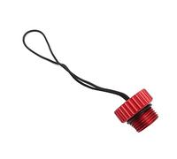 MSCHENZW Valve de bouteille plongée DIN couvercle fileté 5/8-14NPS Bouchon anti-poussière Protection bouchon anti-poussière Régulateur de réservoir Couvercle de protection Rouge