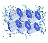 Mscomft Cartouches filtrantes for Bestway de Taille I pour piscines for Bestway Pompe de Piscine, Filtre De Piscine Gonflable, Installation Facile (6 PCS)