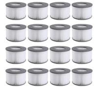 Mscomft Filtre Spa Lite pour mspa,Filtre pour mspa Lite, pour MSPA Whirlpoal Filter - Cartouches filtrantes pour sous - Bateaux et Spa Chauds - Modèle à partir de 2020 (16 Pièces.)