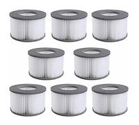 Mscomft Lot de 4 Cartouches filtrantes de Rechange, pour Les mspa, Les Spa Chauds et Autres piscines gonflables, Convient aux modèles de Filtre à partir de 2020 (Lot de 8)